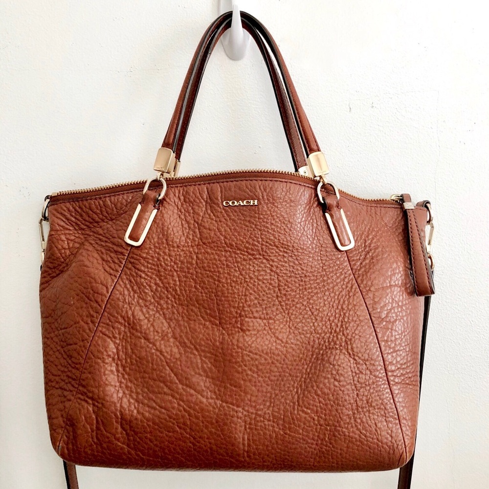 COACH Kelsey Satchel Pebbled Leather